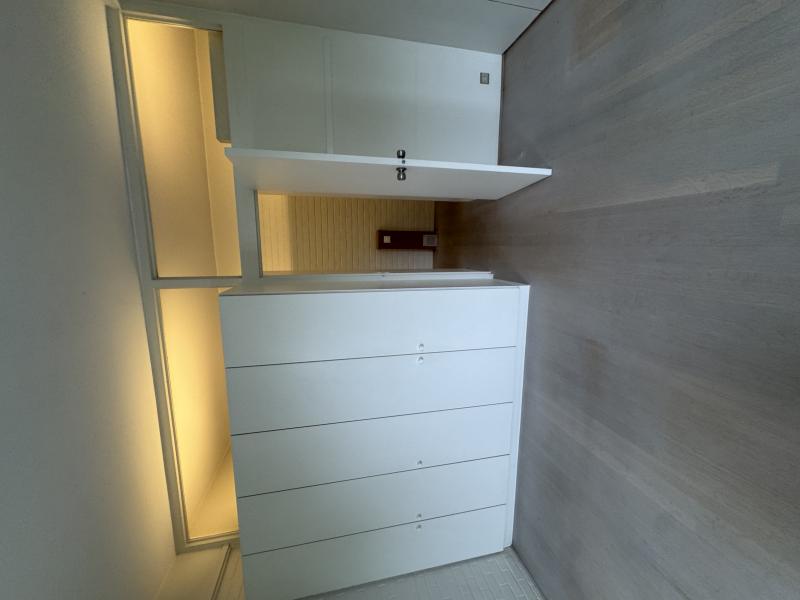 Bright modern penthouse bedroom for student rental, with shared common space, near Howest Kortrijk